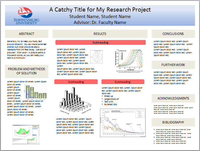 apa poster presentation template