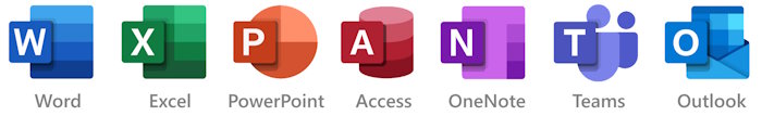 Microsoft 365 app icons